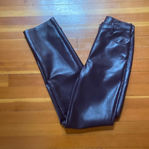 🧙Wilfred, Melina vegan leather pants (aubergine) - Picture 2 of 6
